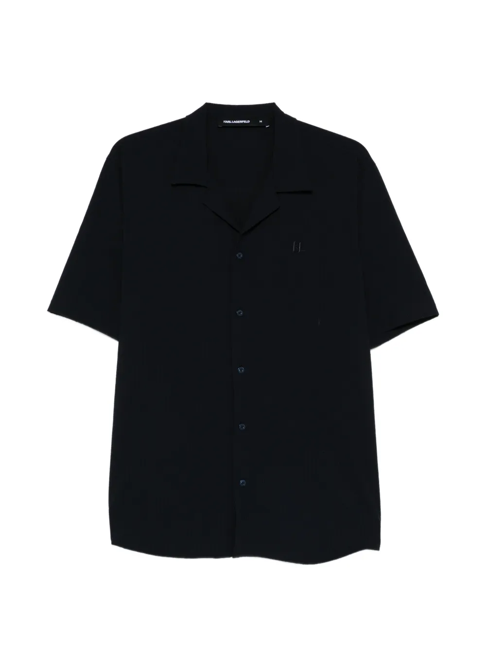 Karl Lagerfeld short-sleeve casual shirt - Blu