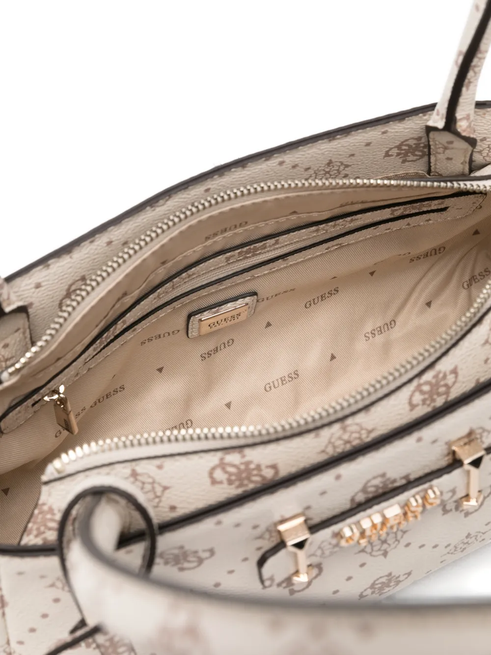 GUESS USA Carrie schoudertas Beige