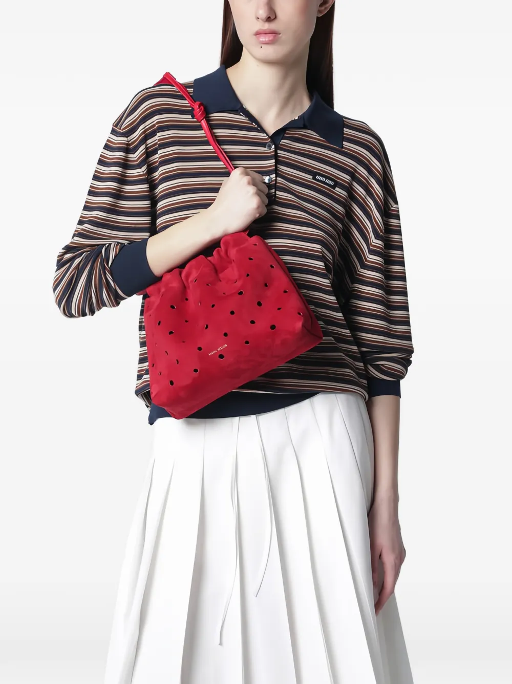 Manu Atelier Romy schoudertas Rood