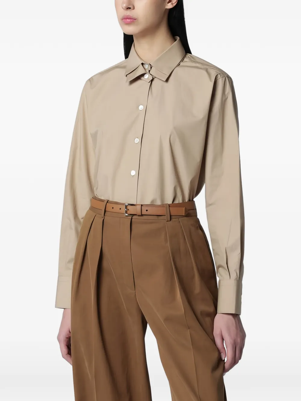 Róhe double-collar shirt - Neutrals