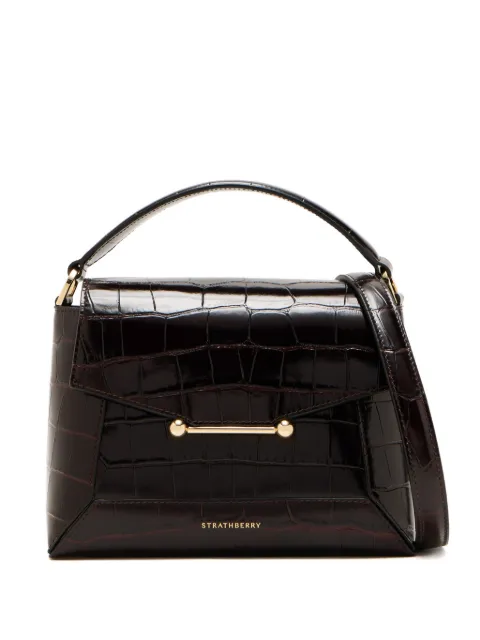 Strathberry Mosaic croc-effect tote bag