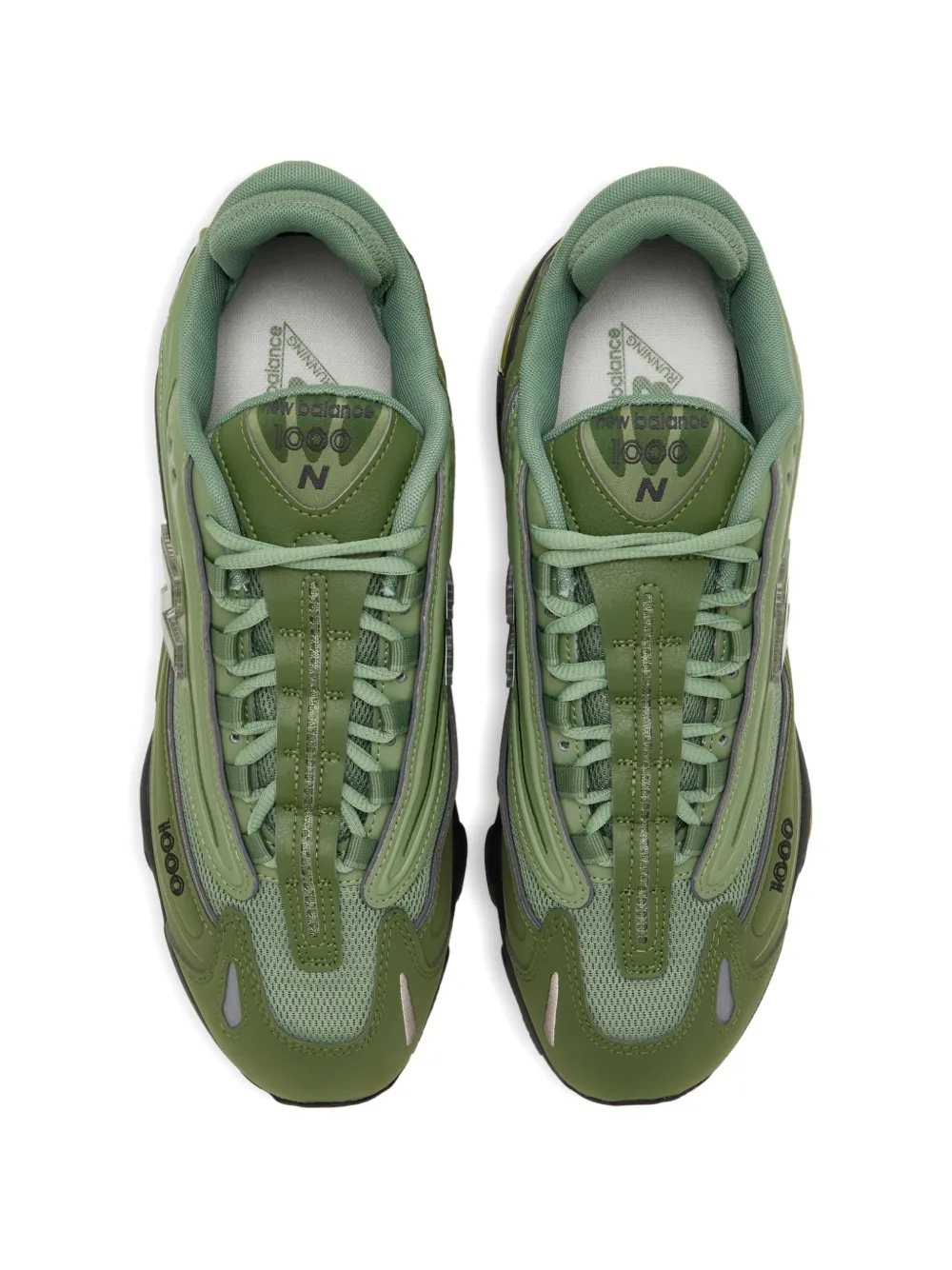 New Balance 1000 panelled sneakers Groen