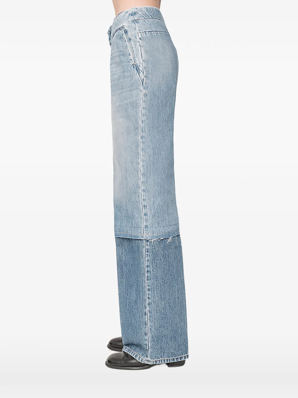  Façon Jacmin Passi Frayed Trousers - Blue 