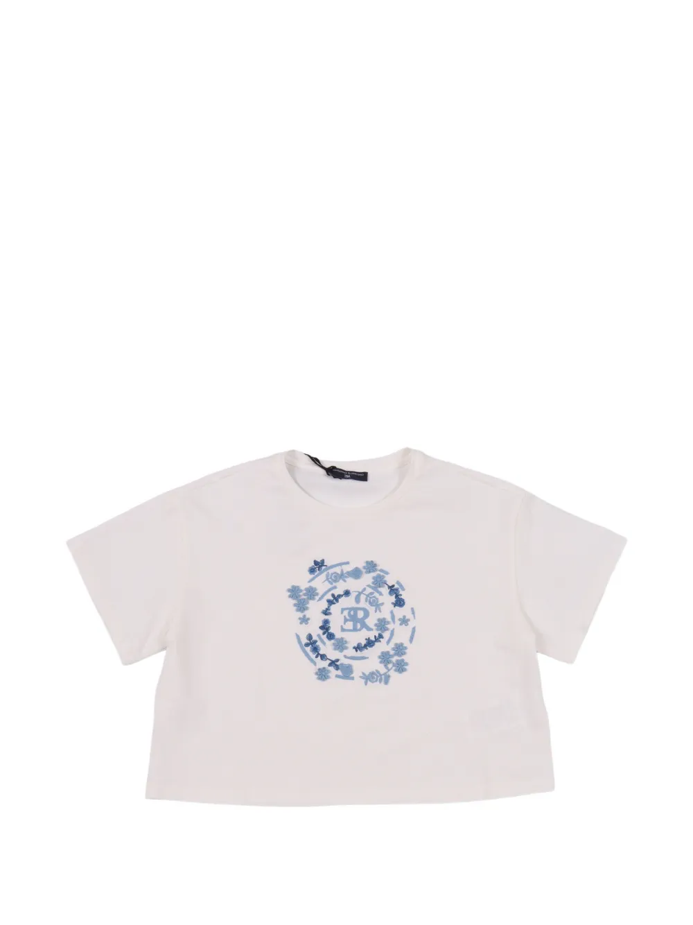 Ermanno Scervino Junior logo-detail T-shirt - Bianco