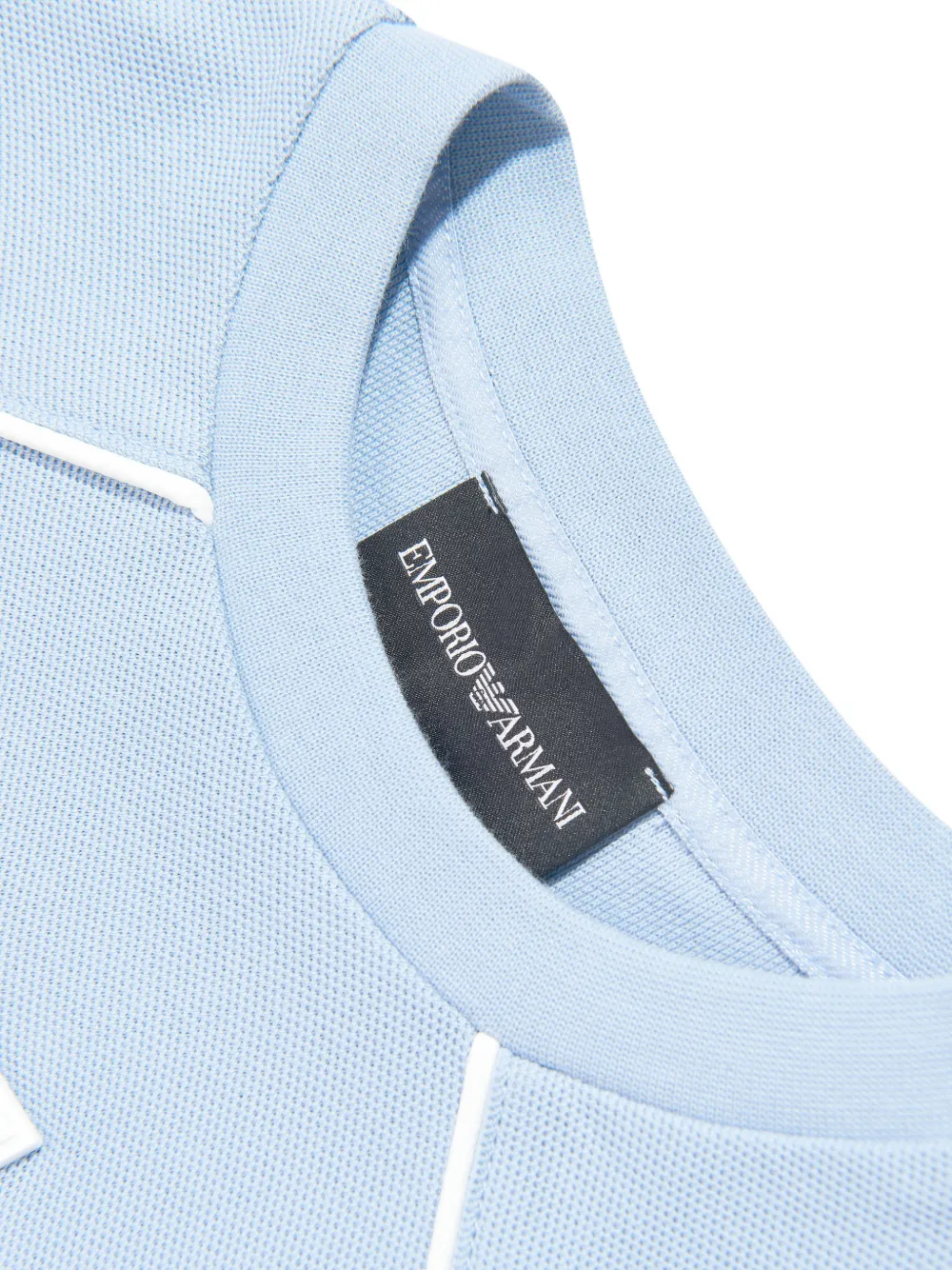 Emporio Armani Kids T-shirt met ronde hals Blauw