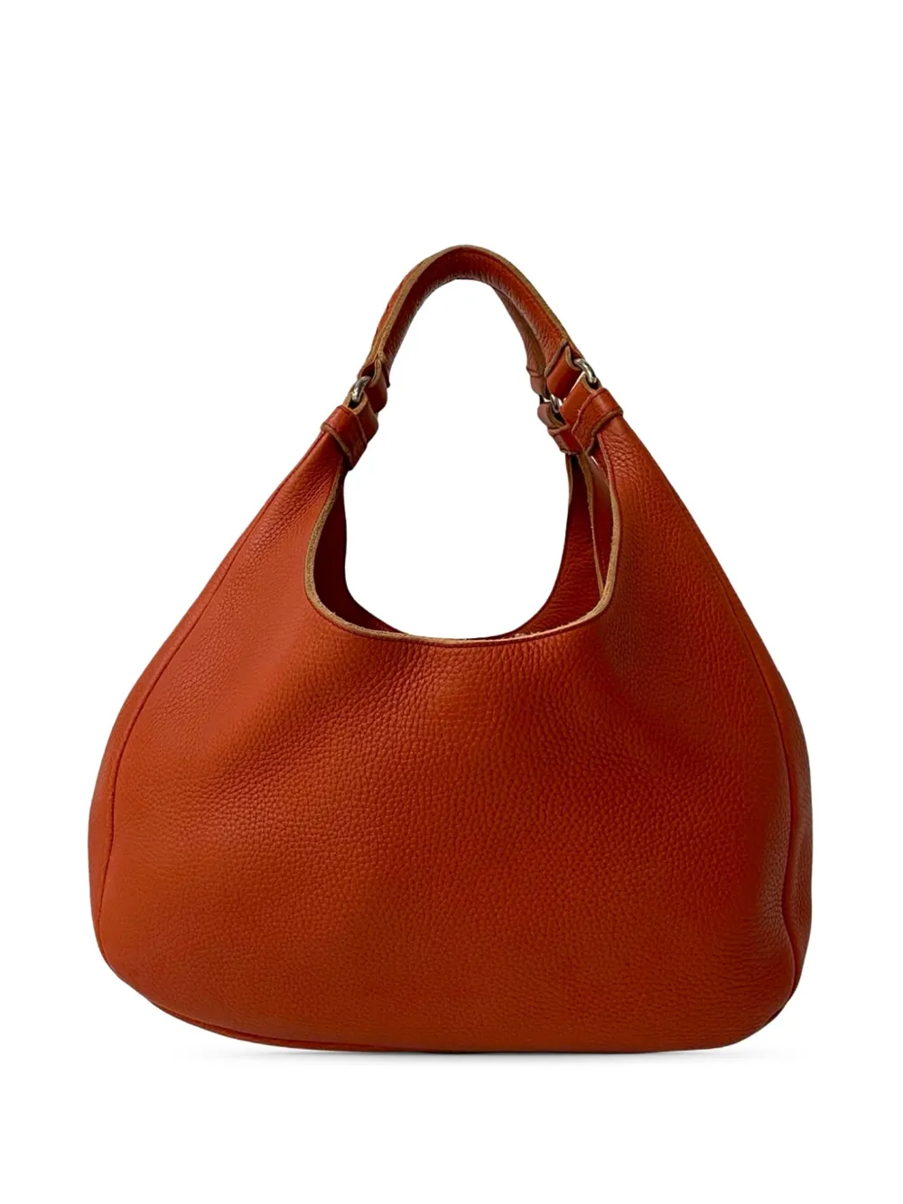 Bottega Veneta Pre-Owned Borsa passepartout Campana media in nappa con finiture Intrecciato 2012-2025 - Arancione