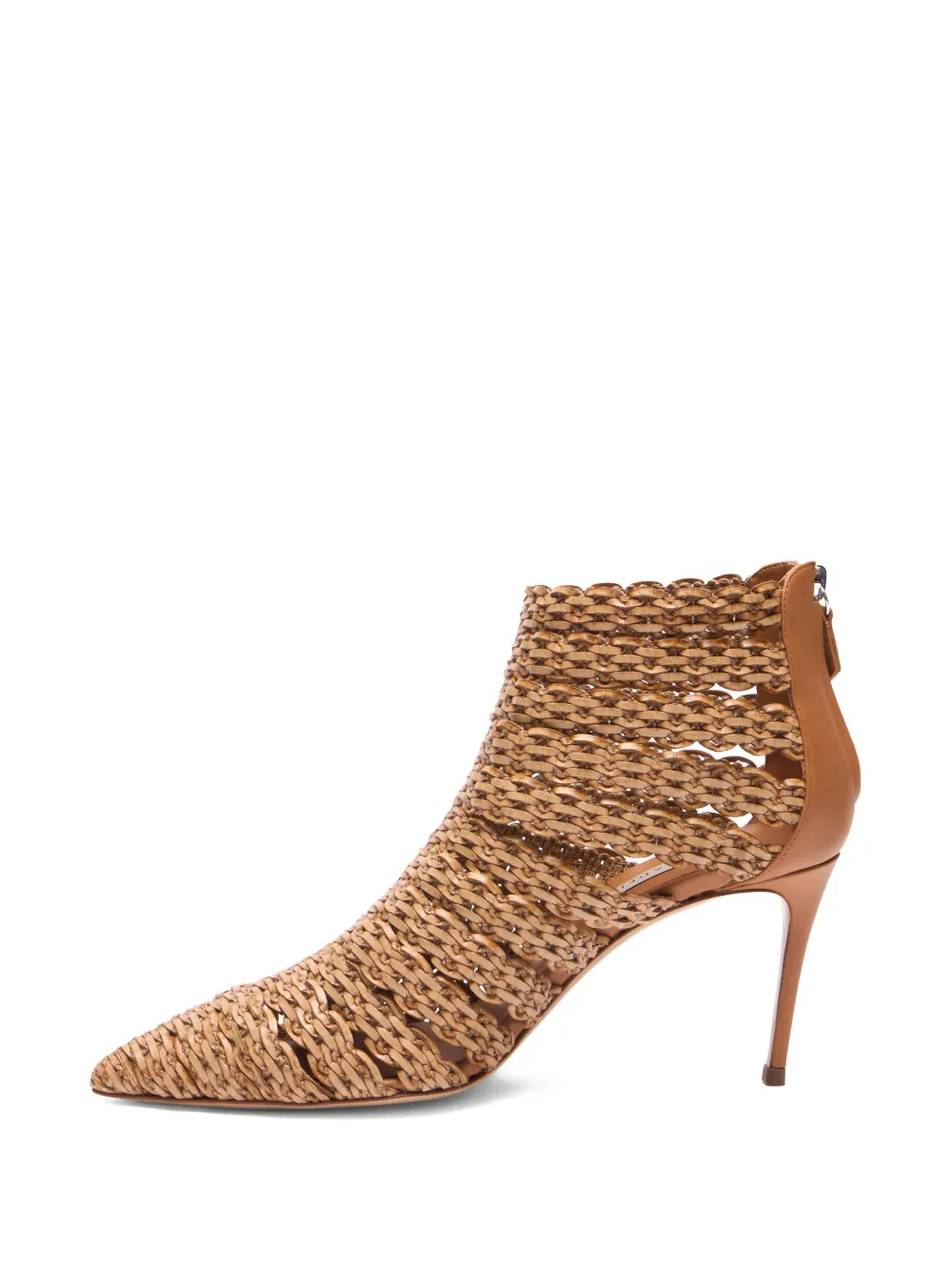 Casadei Laarzen met puntige neus en hak Beige