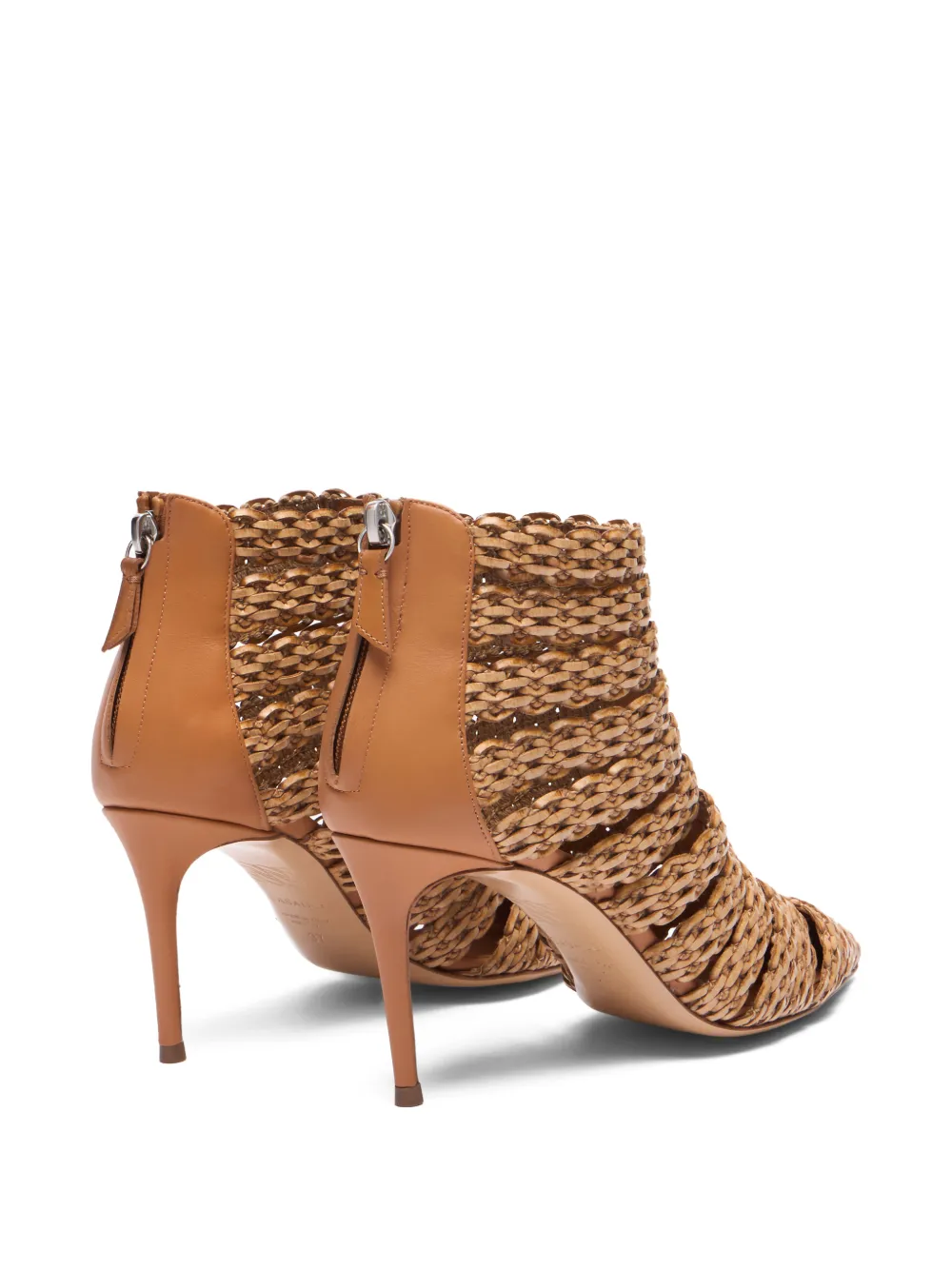 Casadei Laarzen met puntige neus en hak Beige