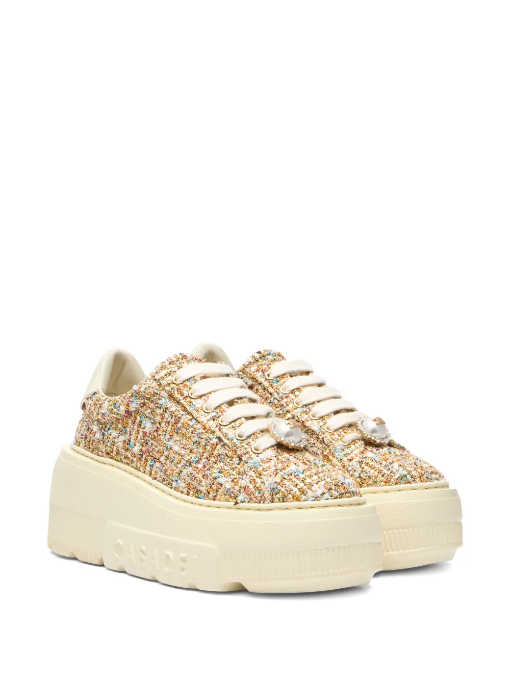 Casadei Nexus bouclé sneakers Beige