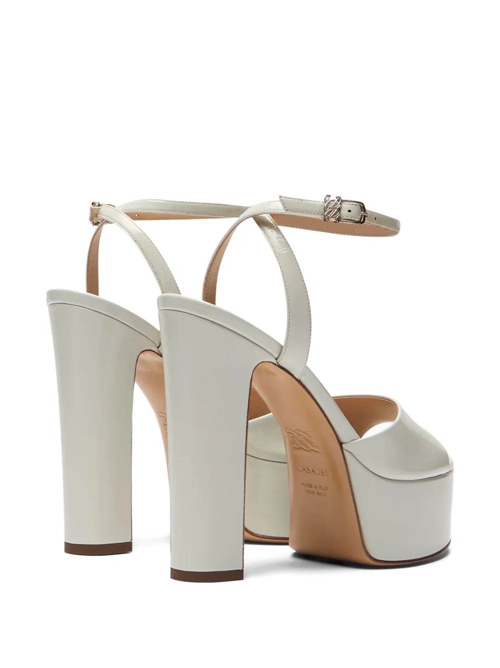Casadei Patty platform heeled sandals Wit