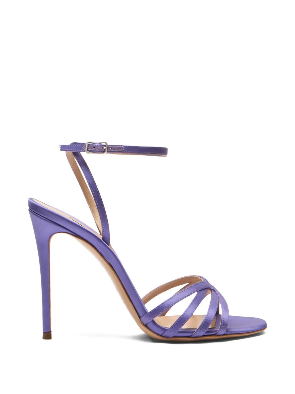 Casadei Julia satin sandals Paars
