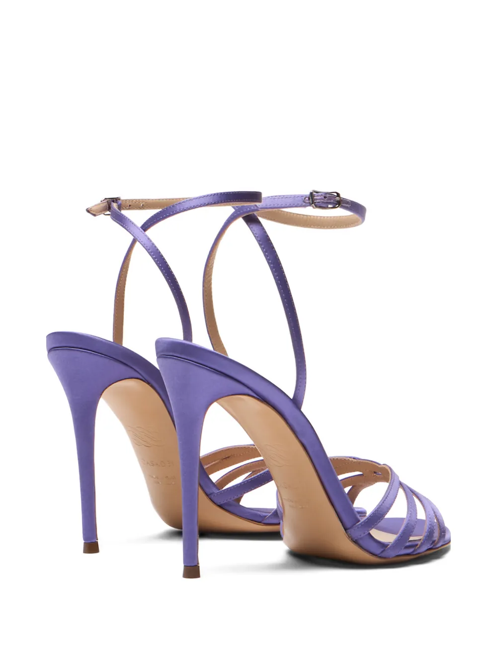 Casadei Julia satin sandals Paars
