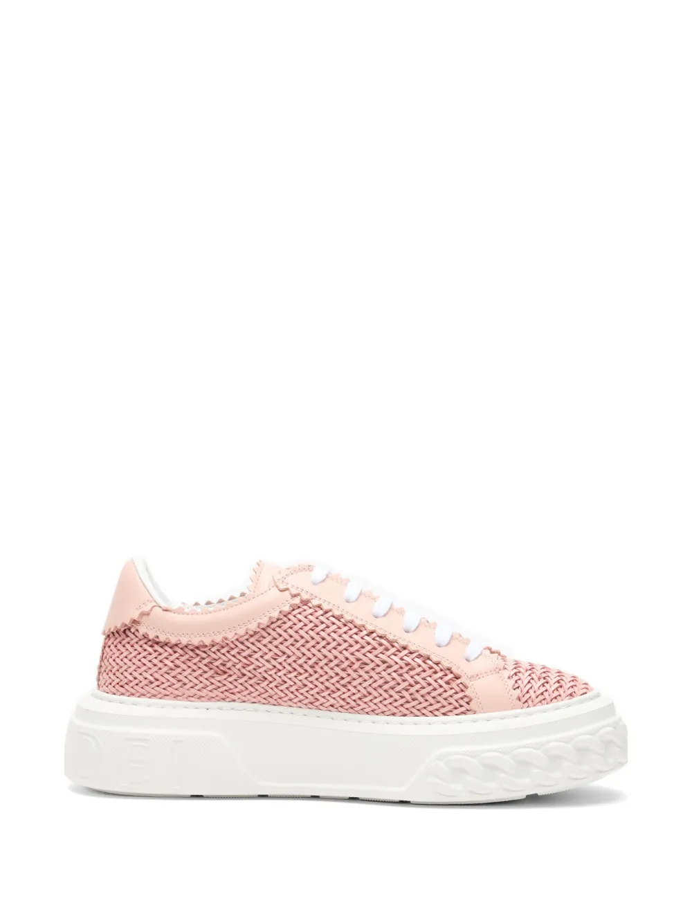 Casadei woven flatform sneakers Roze