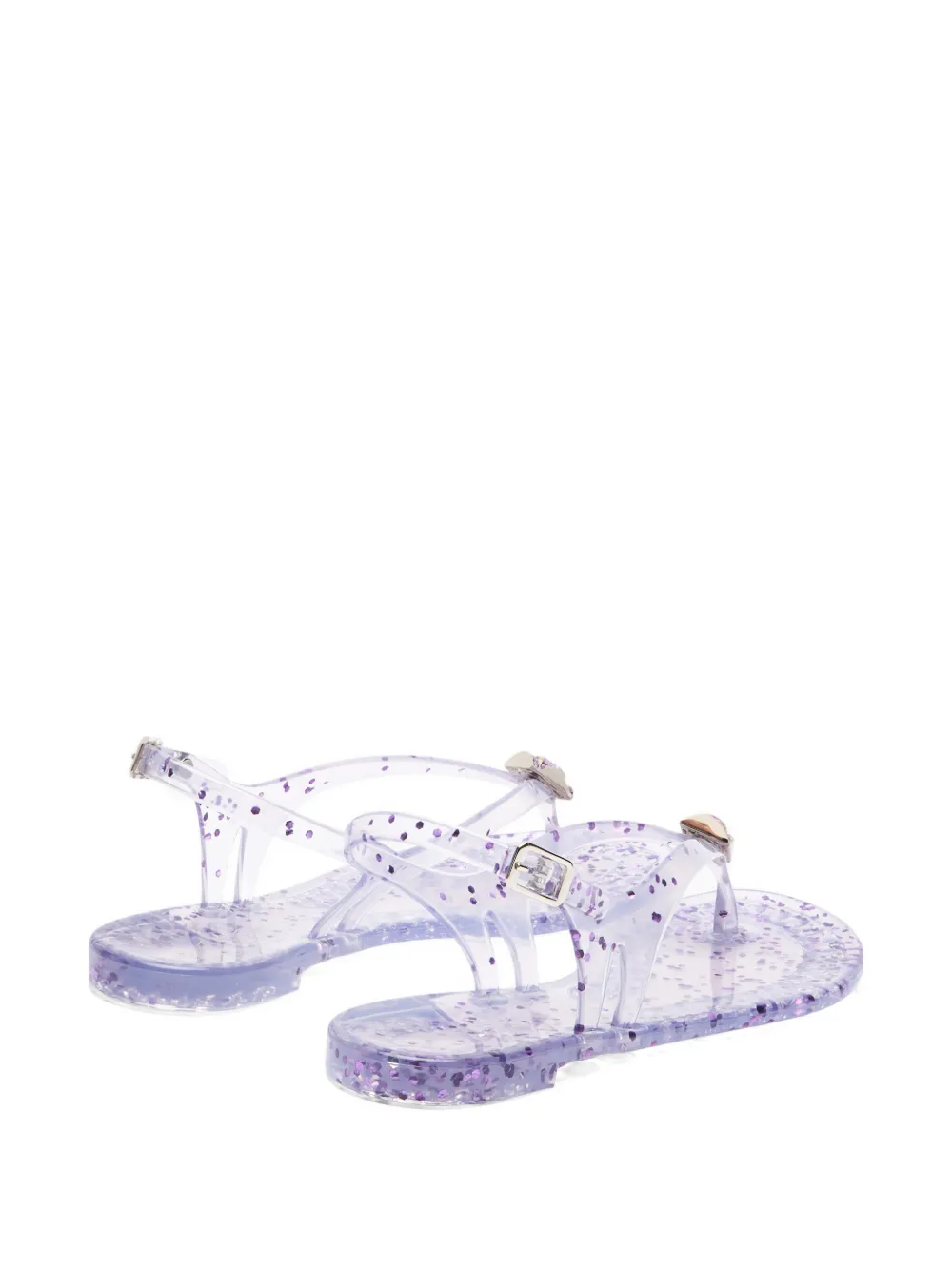 Casadei Jelly sandalen met glitter Wit