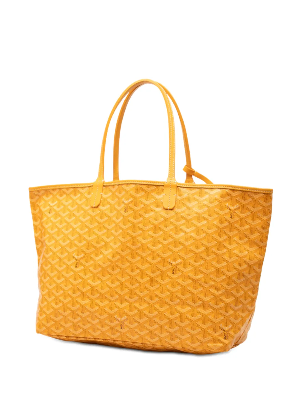  Goyard Pre-owned 2000 Goyardine Artois Pm Tote Bag - Yellow 
