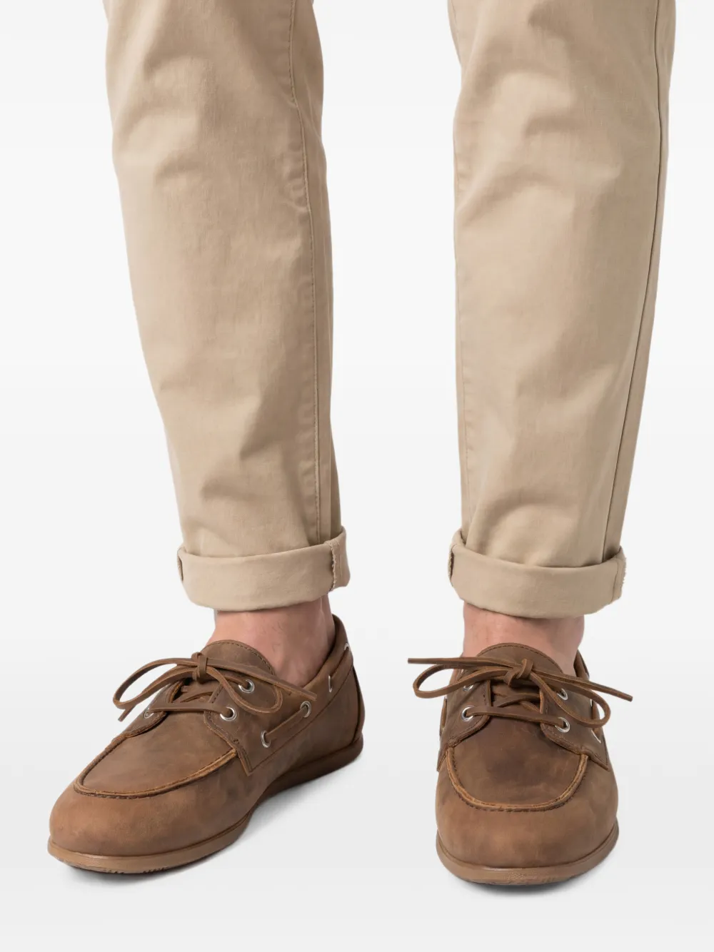 P.A.R.O.S.H. Loafers met veters Bruin