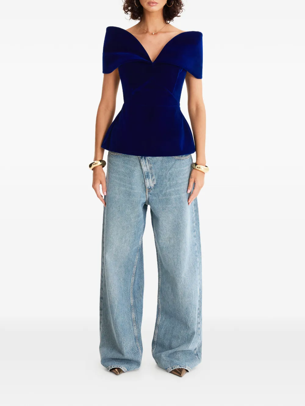 Royal V-Neck Blouse