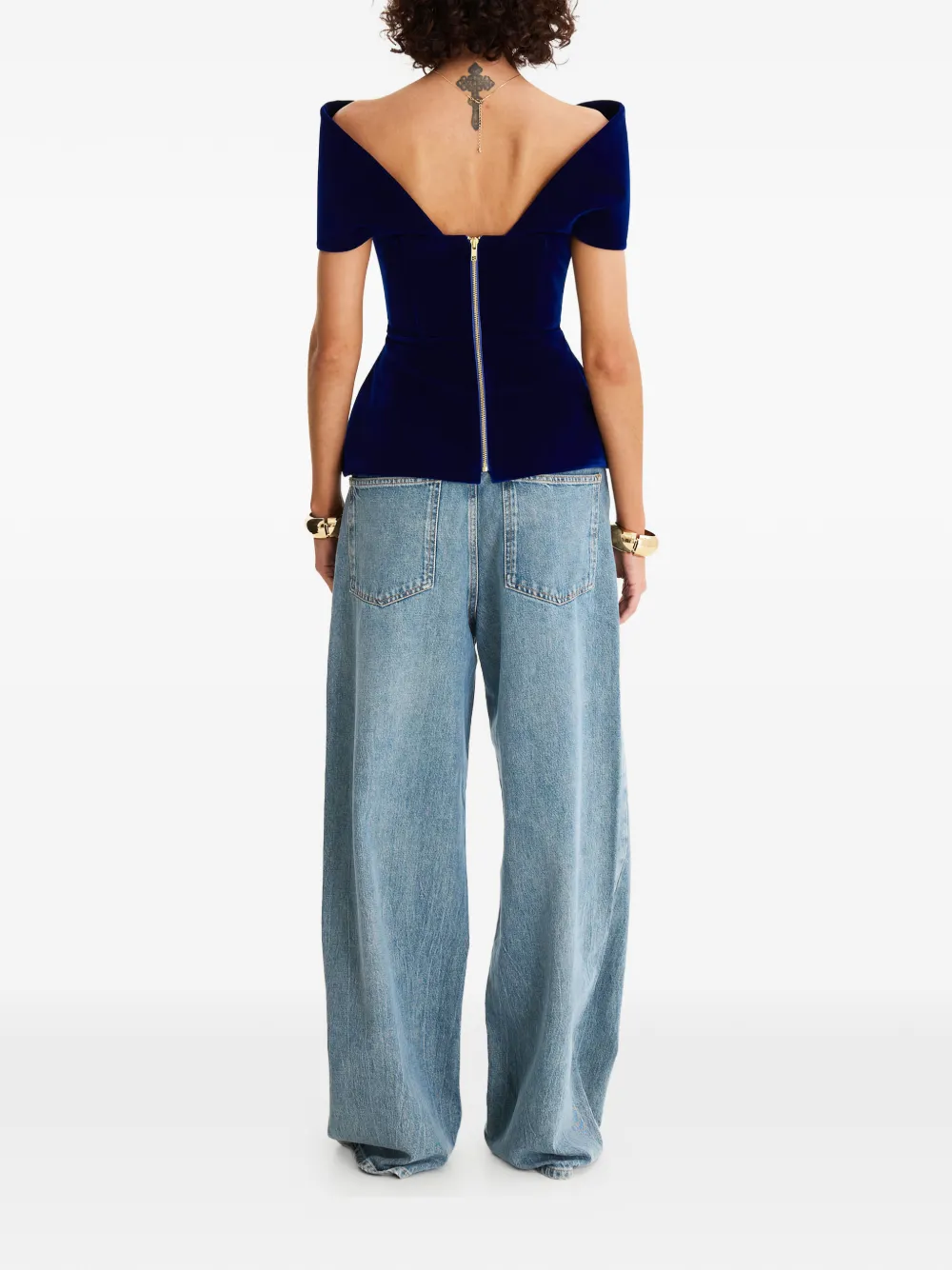 Royal V-Neck Blouse