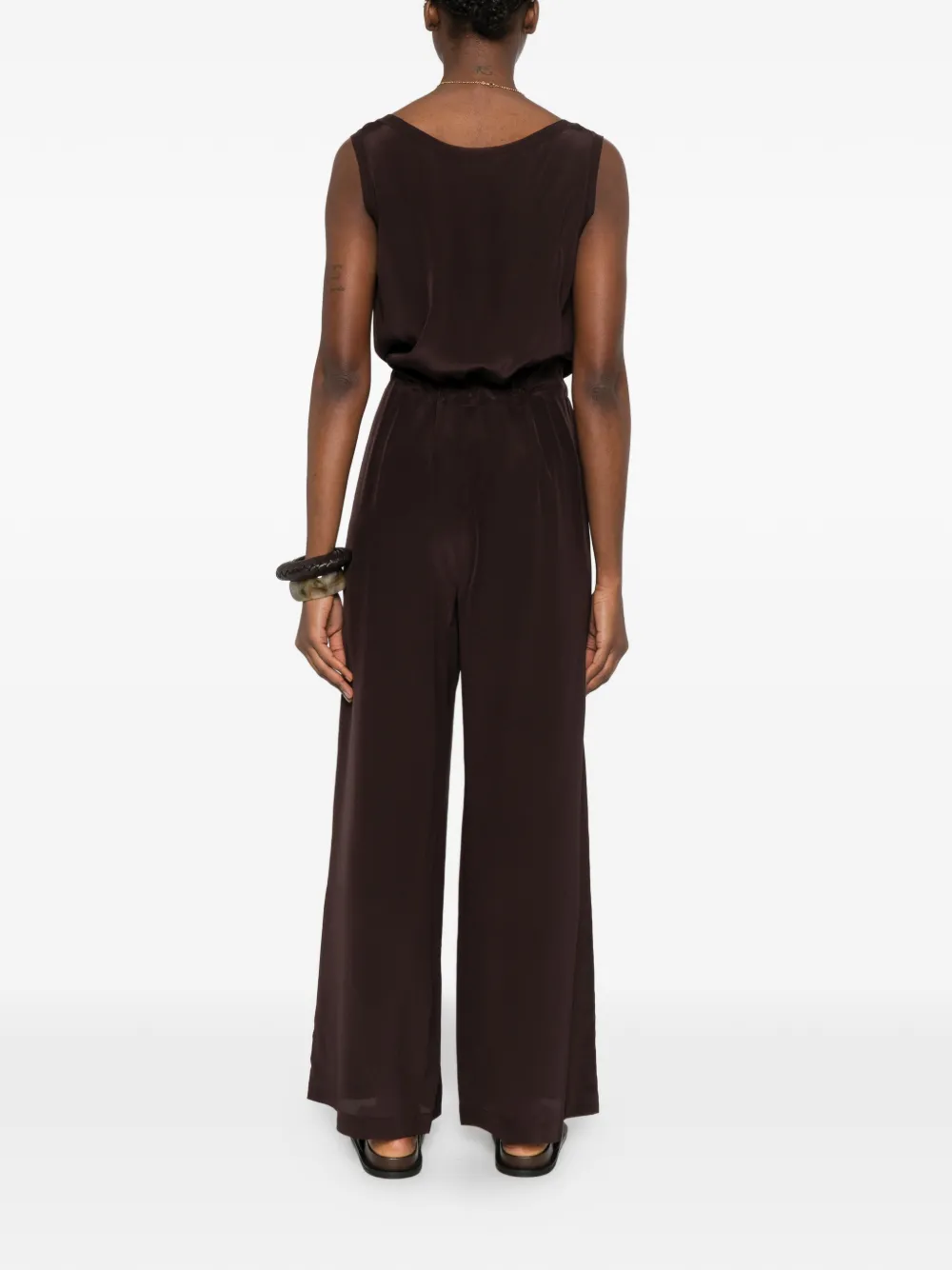 Sweet Drawstring Sleeveless Jumpsuit