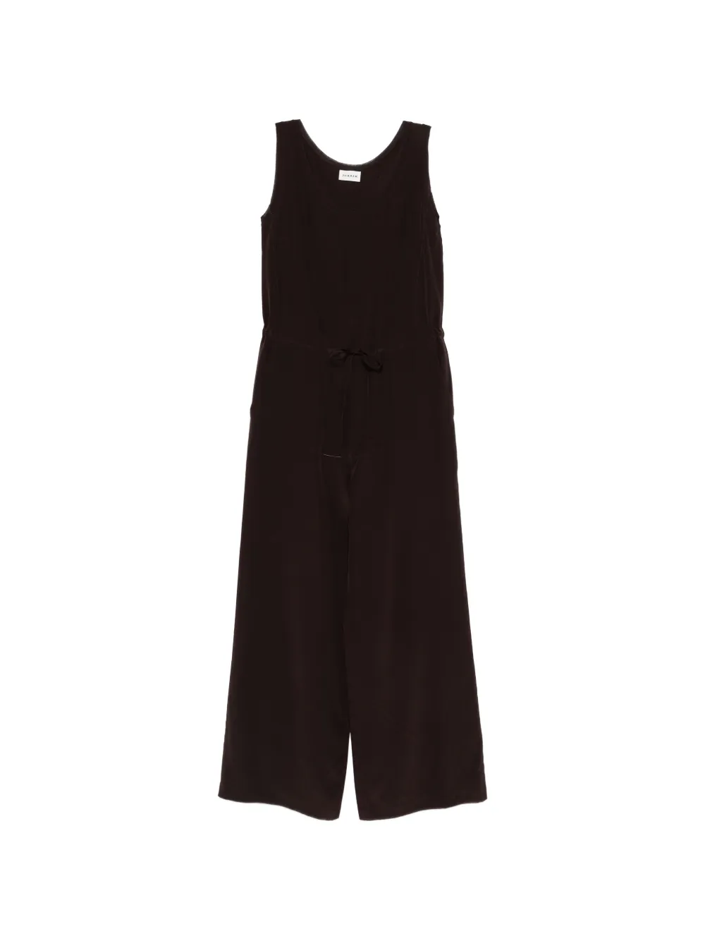 P.A.R.O.S.H. Sweet drawstring sleeveless jumpsuit - Marrone