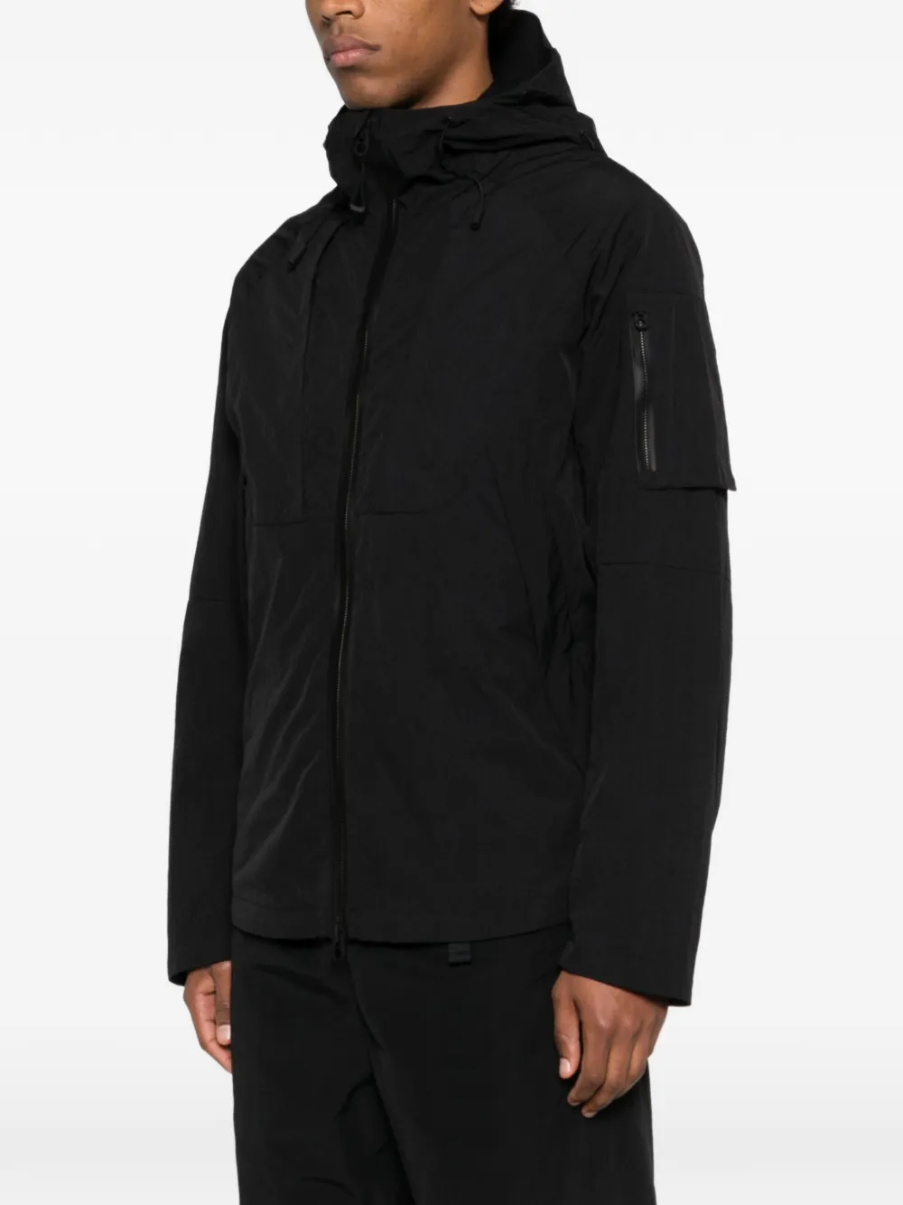  Jg1 Zip-up Hooded Jacket - Black 