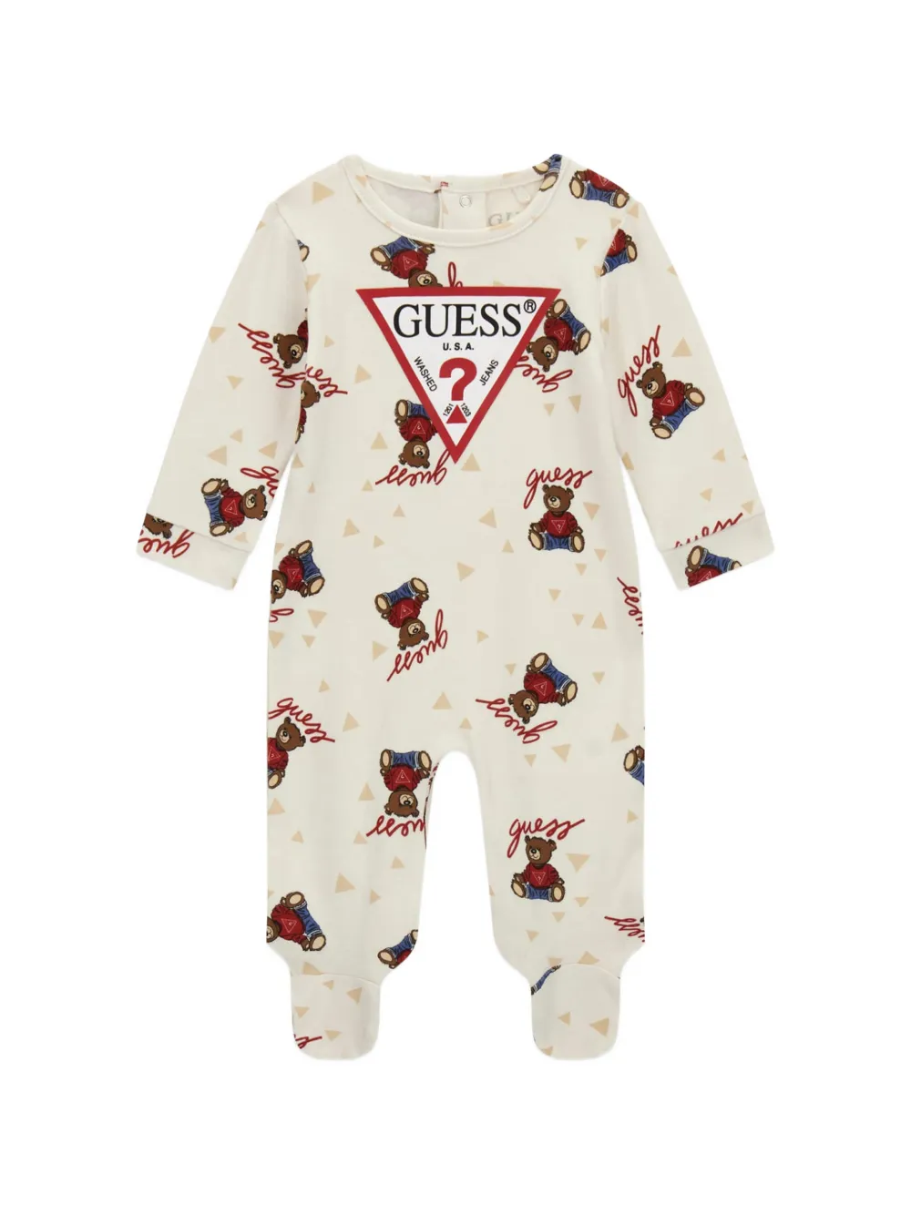 guess kids teddy-bear print pajamas - Toni neutri
