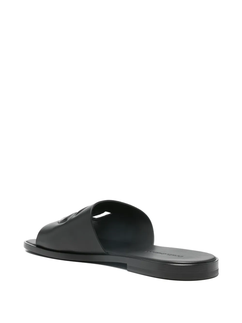 Dolce & Gabbana logo-embossed sandals Zwart