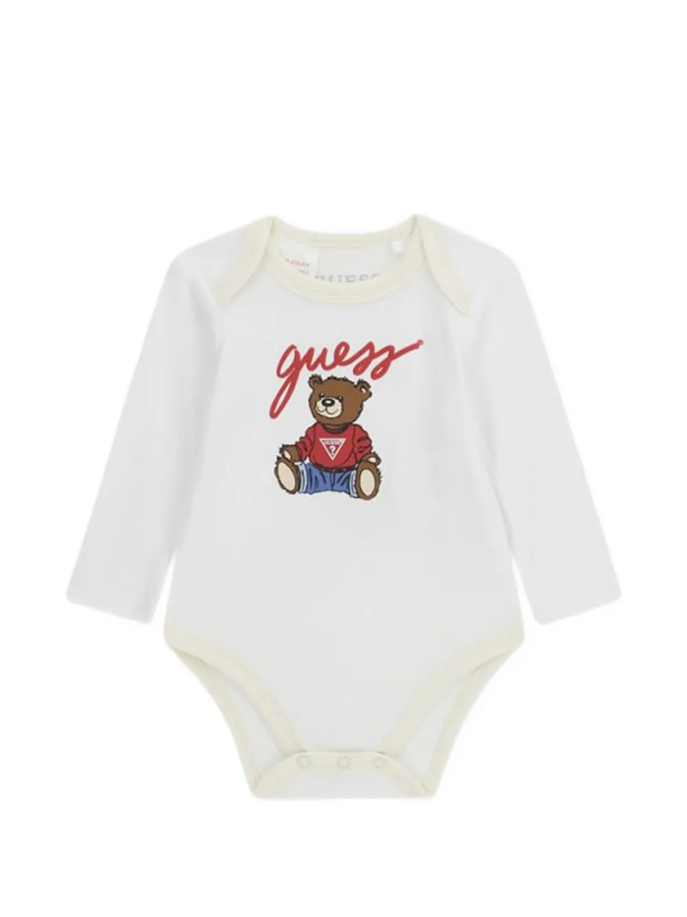 guess kids Romper met teddybeerprint Beige