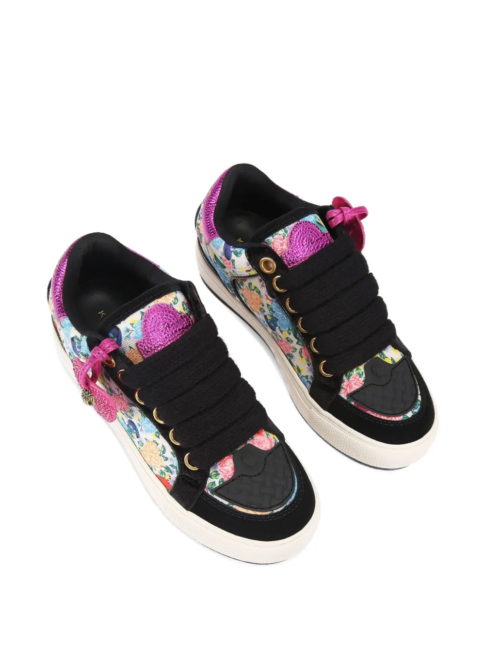 Kurt Geiger London floral-pattern sneakers Wit