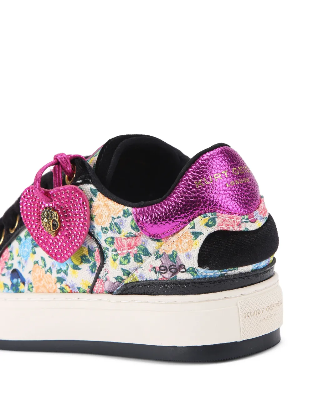 Kurt Geiger London floral-pattern sneakers Wit