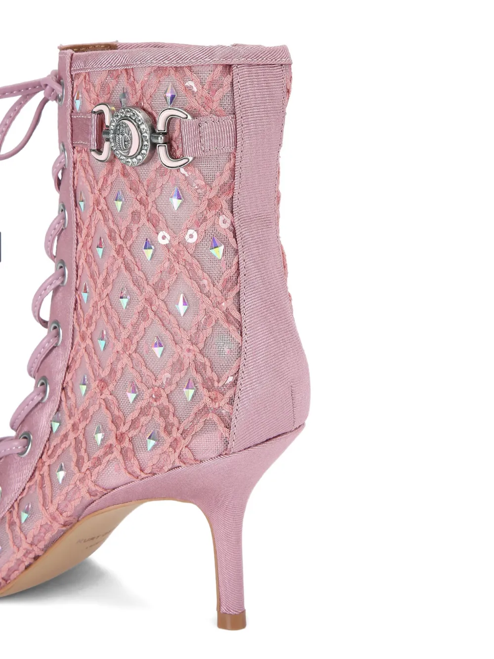 Kurt Geiger London Enkellaarzen verfraaid met kristal Roze