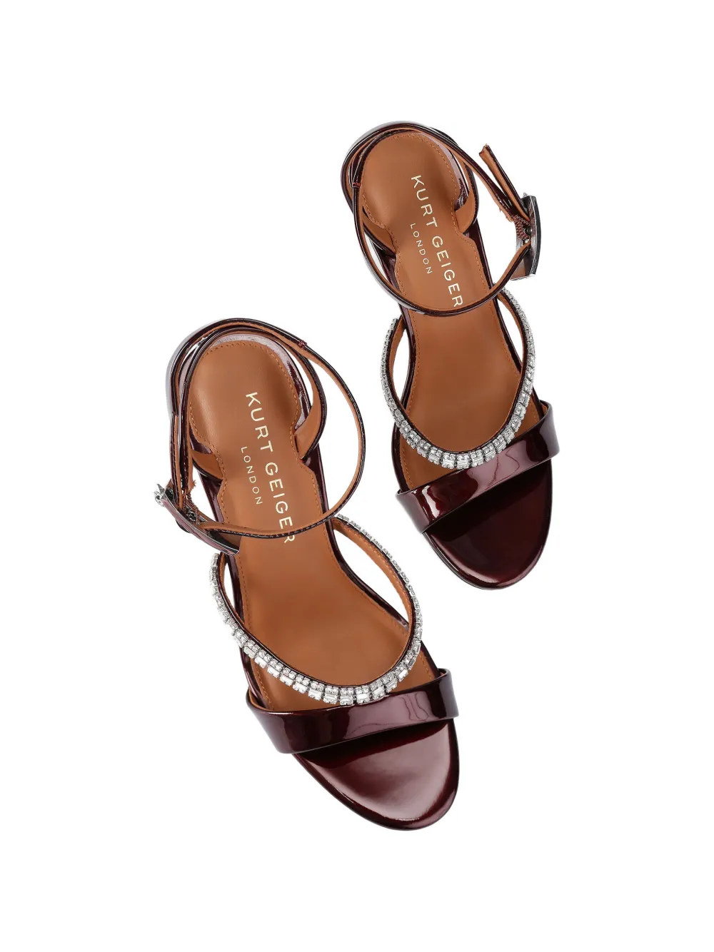 Kurt Geiger London Sandalen verfraaid met kristallen Rood