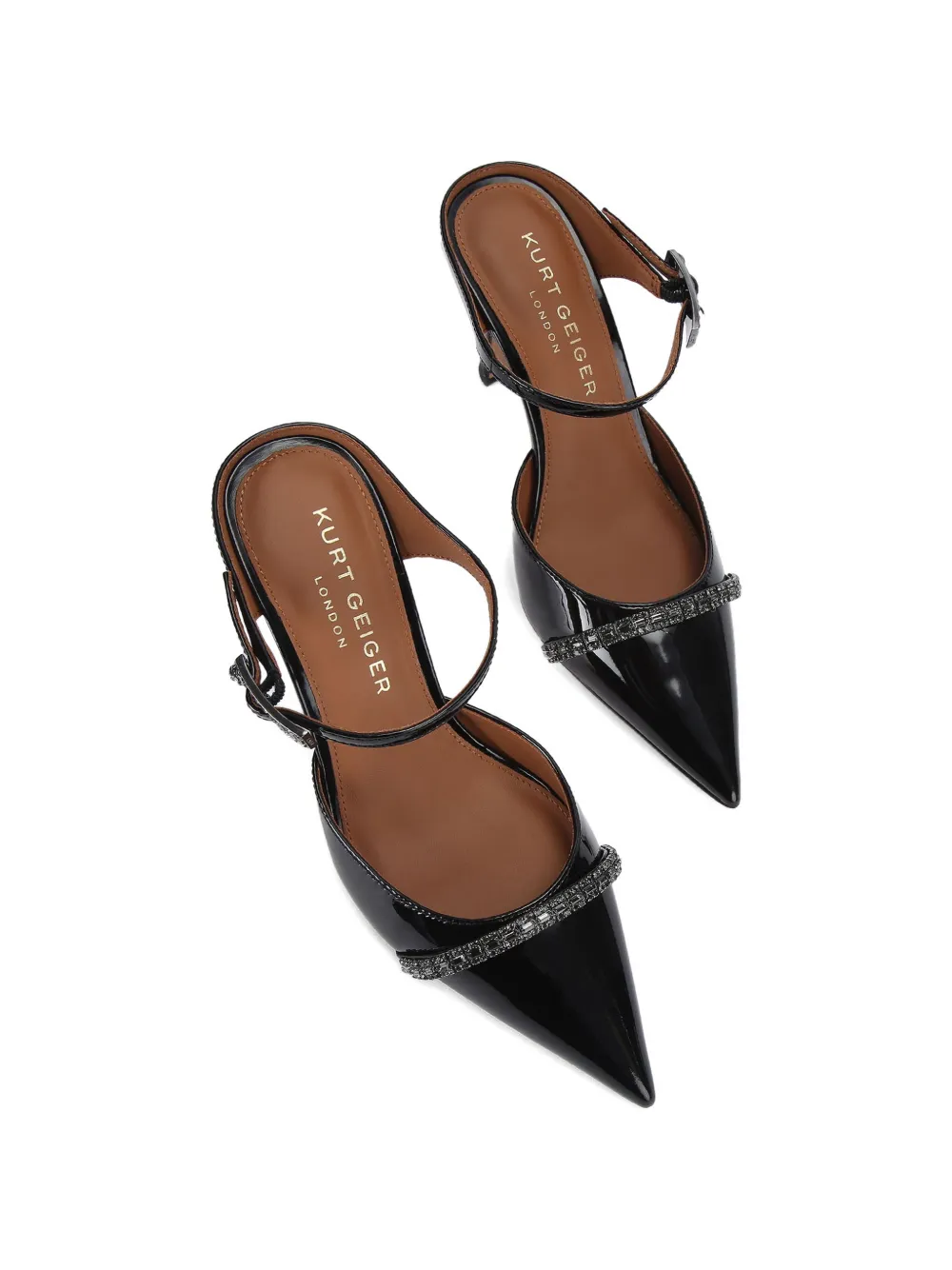Kurt Geiger London crystal-embellished pumps Zwart