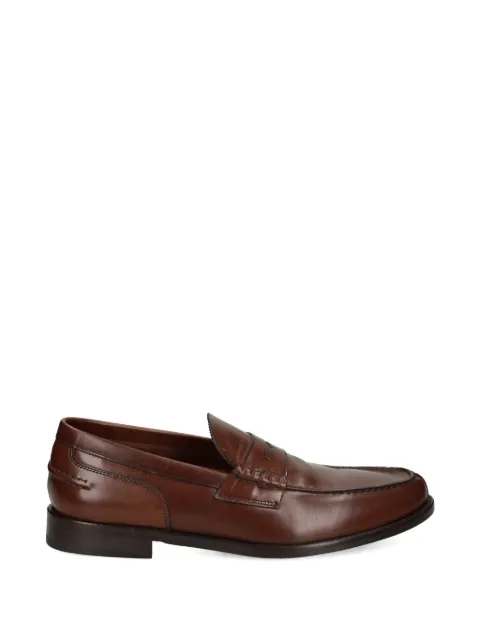 Lottusse panelled penny loafers