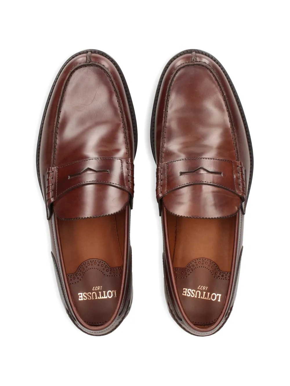 Panelled Penny Loafers