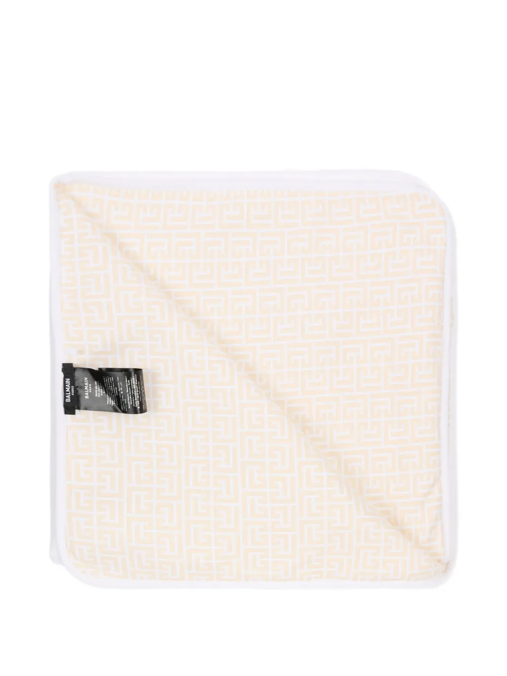  Balmain Kids Logo-detail Blanket - White 