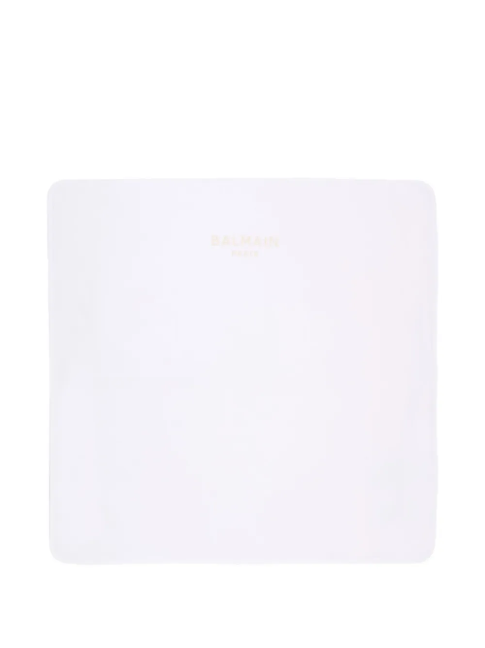 Balmain Kids logo-detail blanket - Bianco