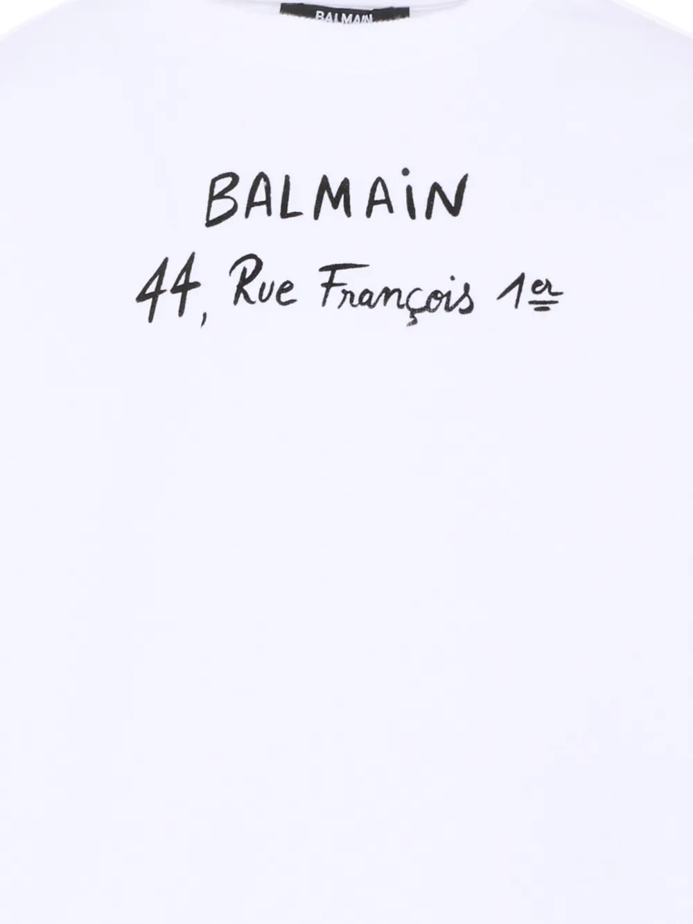 Balmain Kids Sweater met logoprint Wit