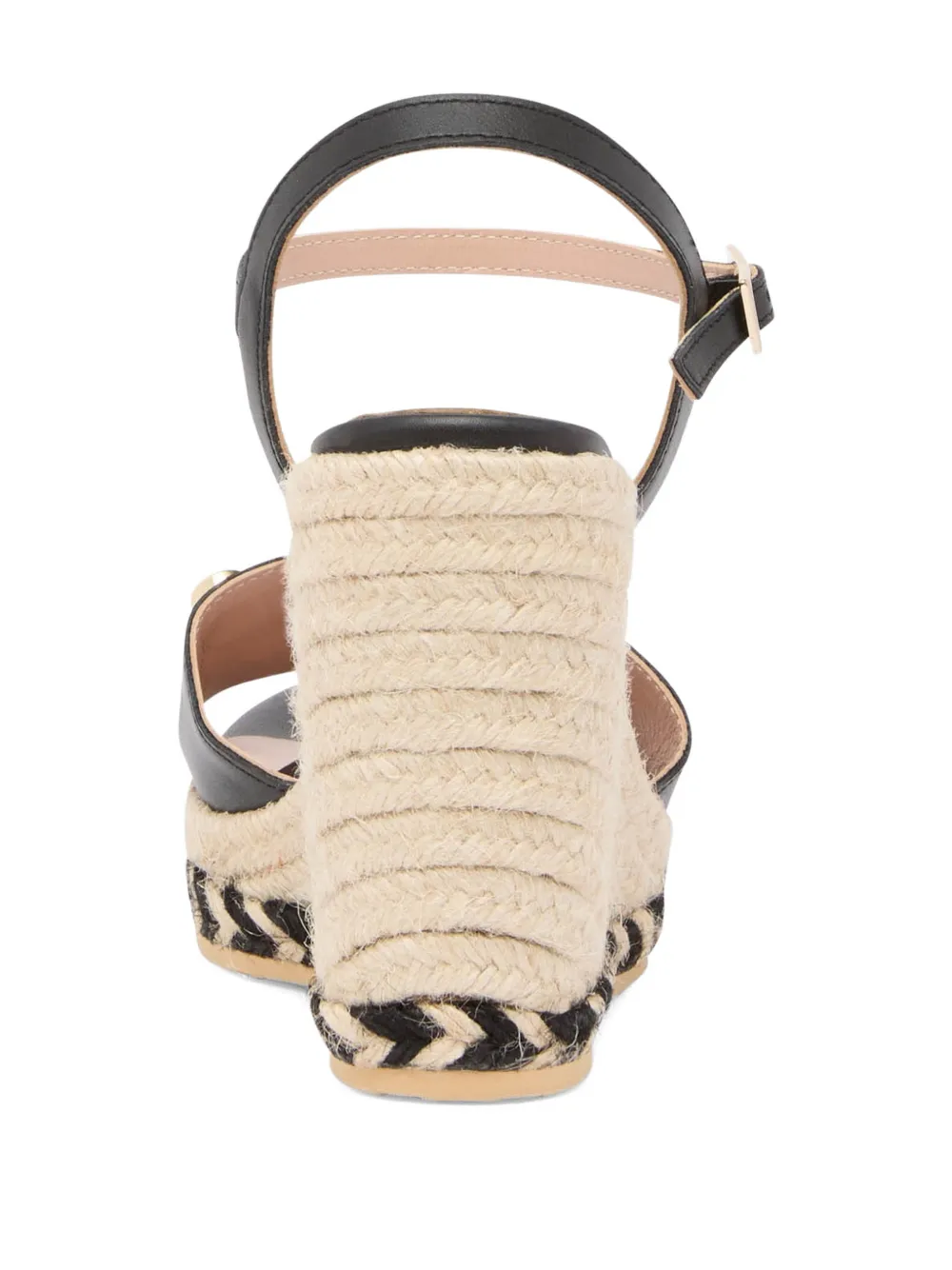 Love Moschino Espadrilles met hart applicatie Zwart