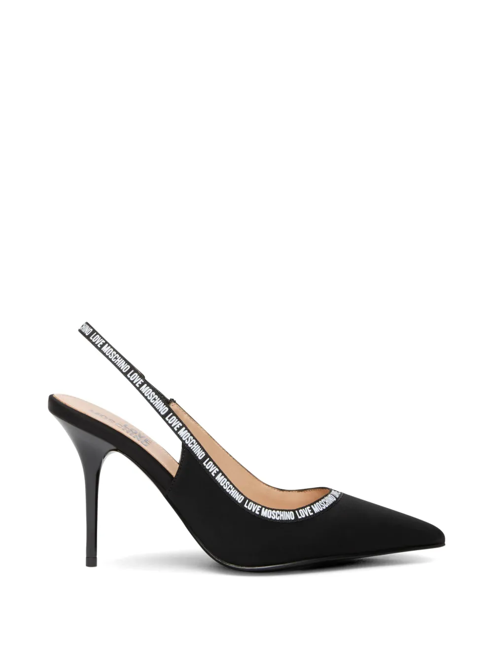 Love Moschino slingback court pumps Zwart
