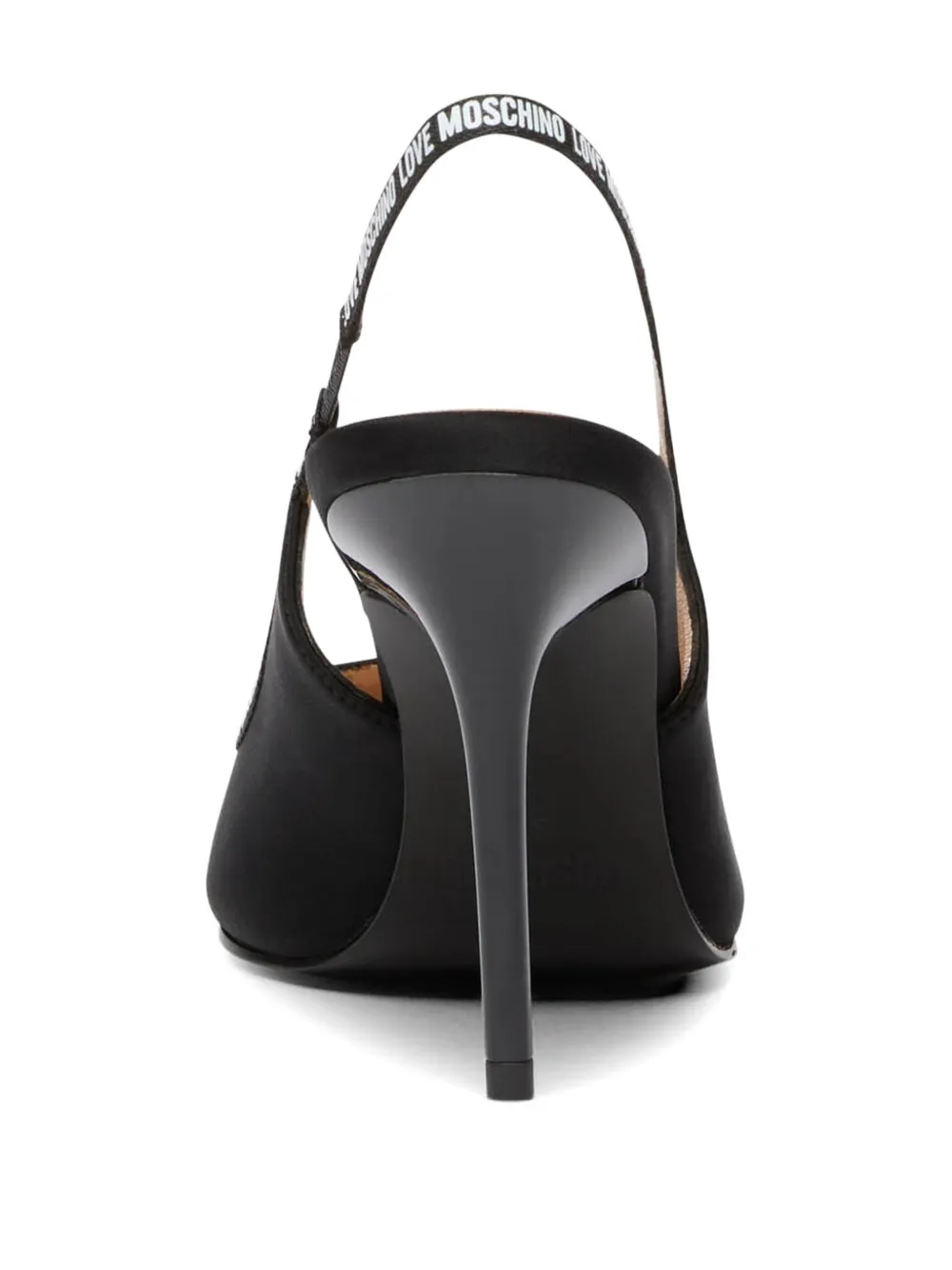 Love Moschino slingback court pumps Zwart