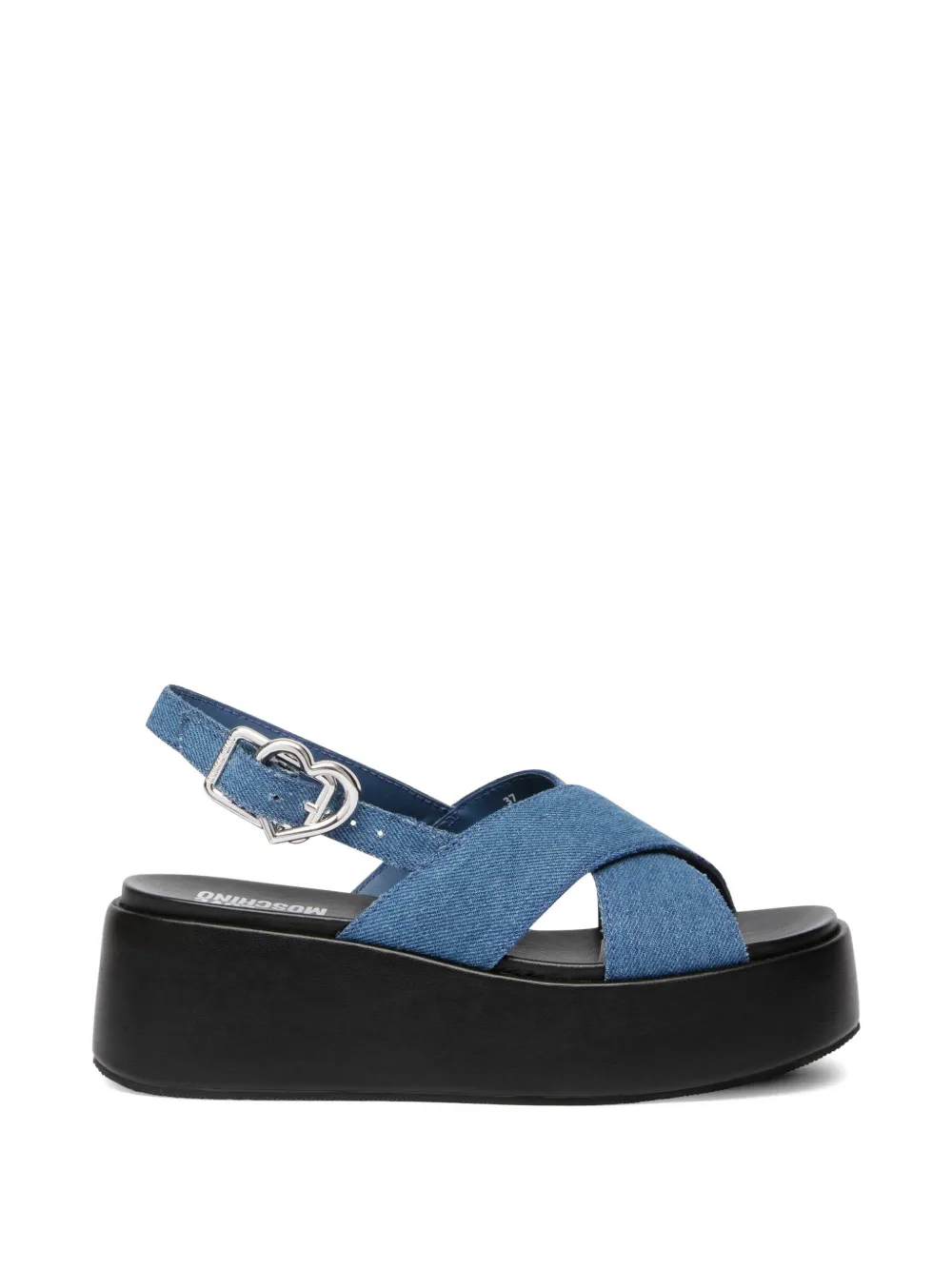 Love Moschino Sandalen met gekruiste bandjes Blauw