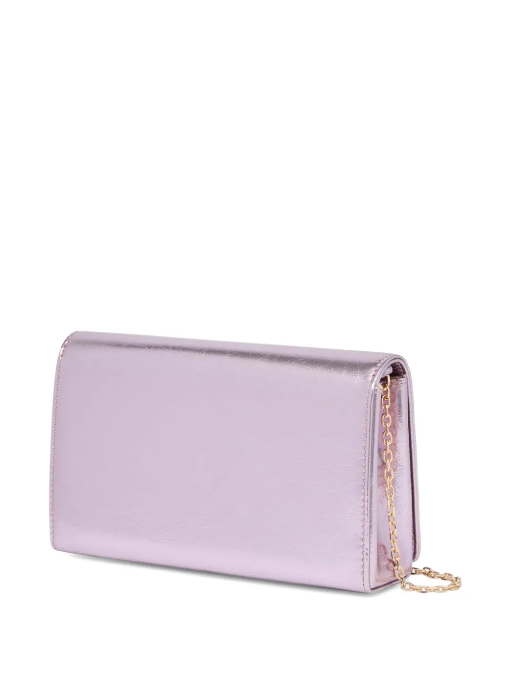 Love Moschino Clutch met ketting Paars