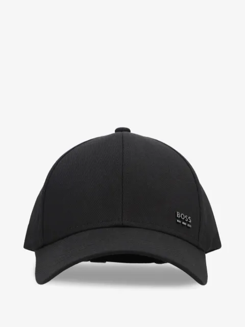 BOSS cotton-twill cap with signature stripes