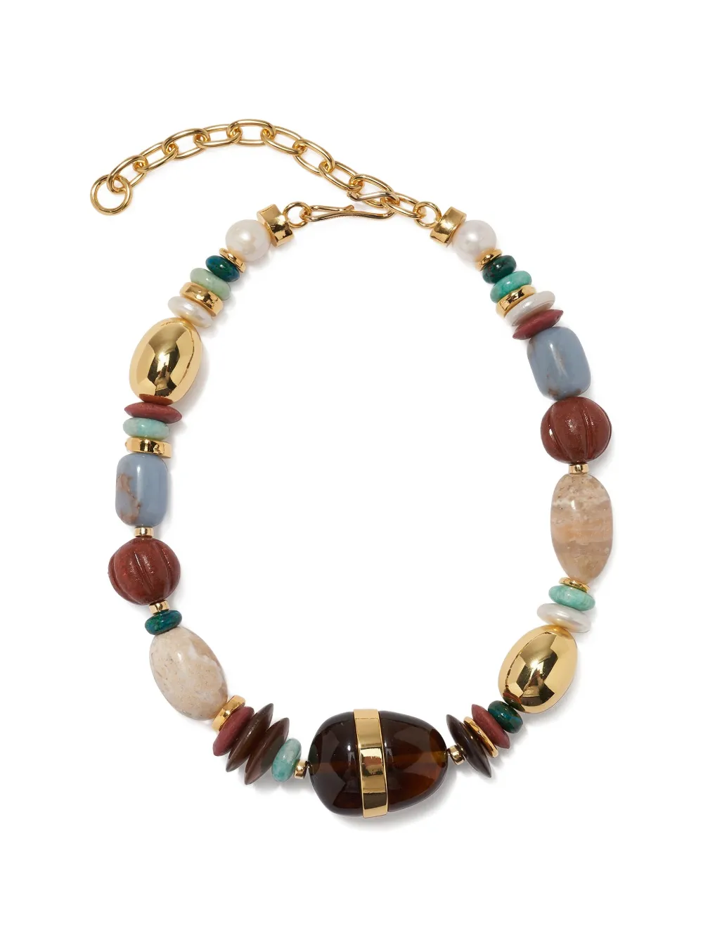 Lizzie Fortunato multi-stone necklace - Oro