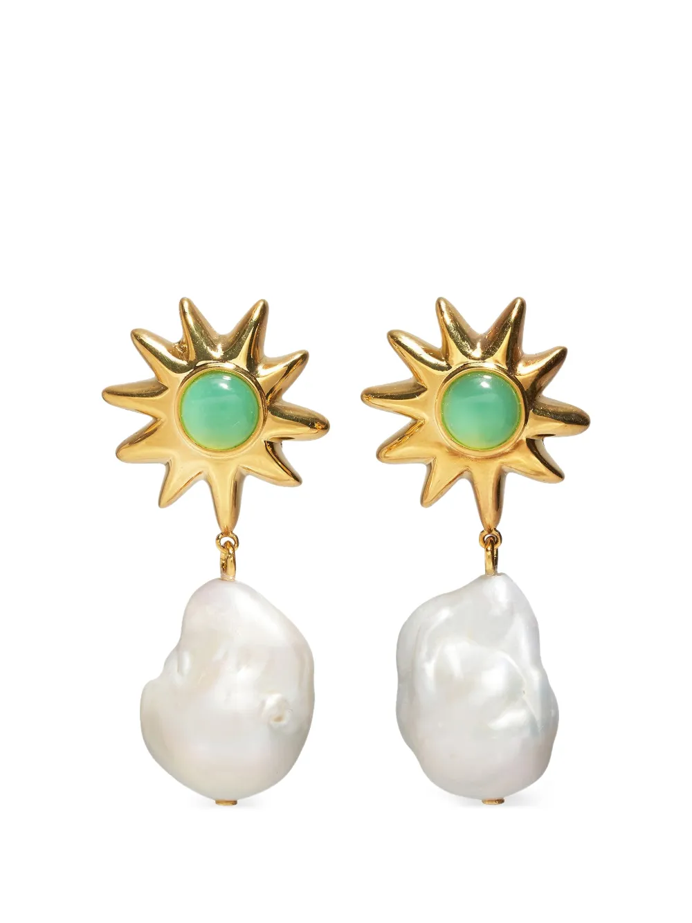 Lizzie Fortunato pearl drop earrings - Gold