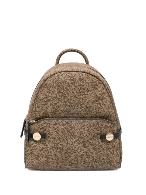 Borbonese medium round-handle pattern backpack
