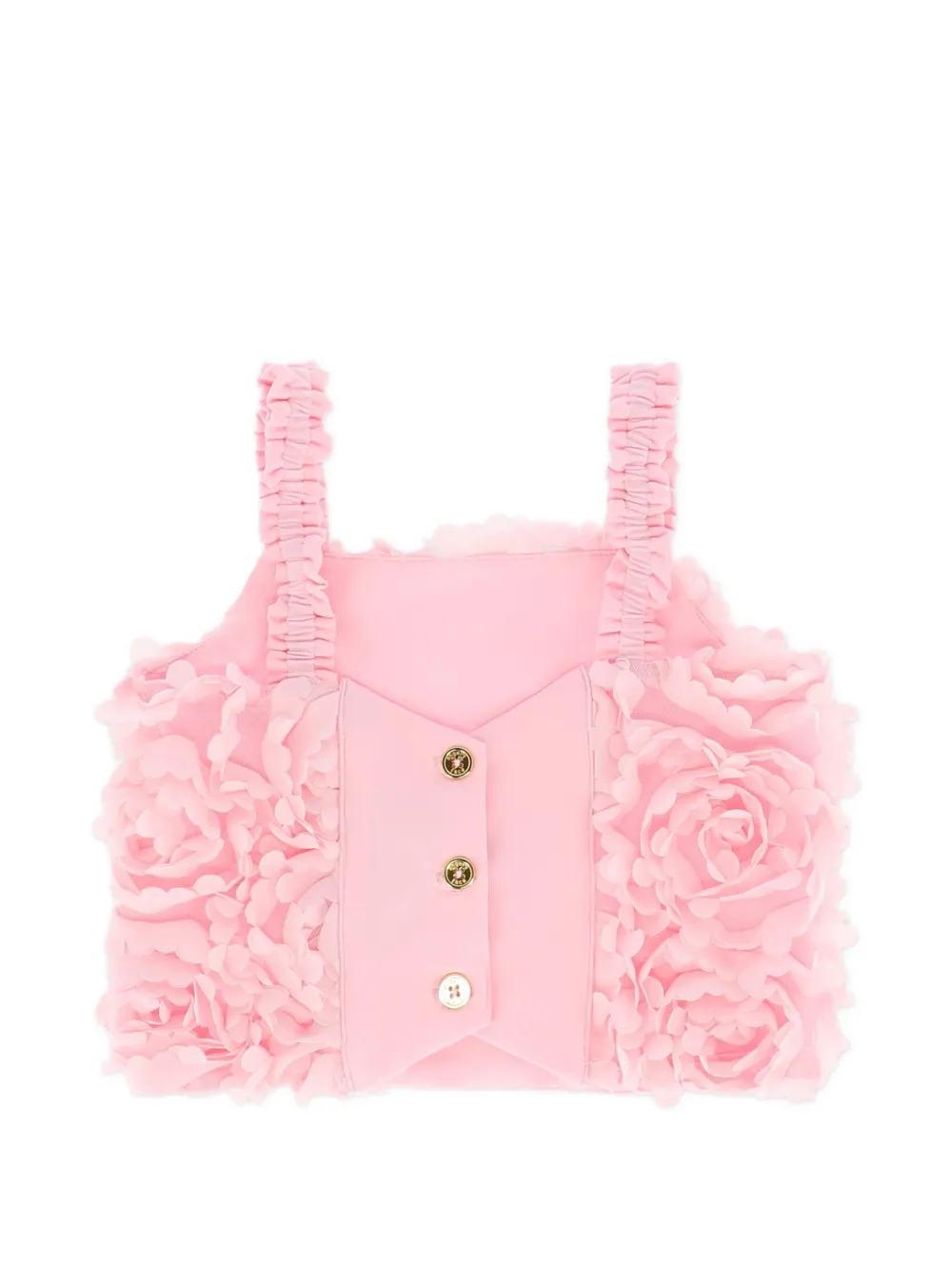 3d Rose Top And Skirt