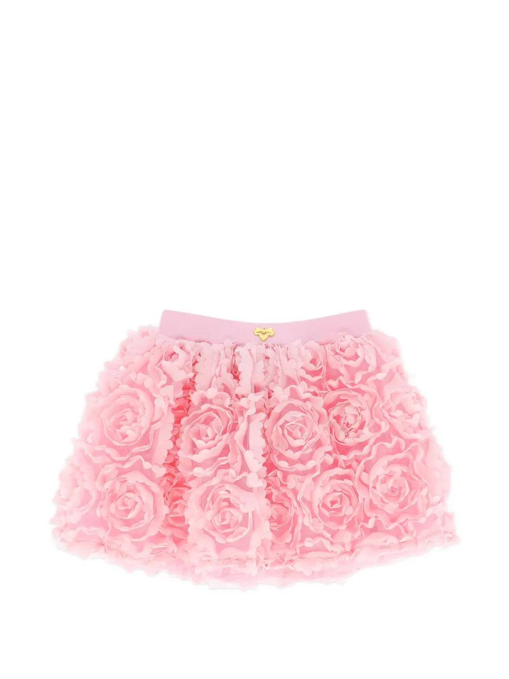 3d Rose Top And Skirt