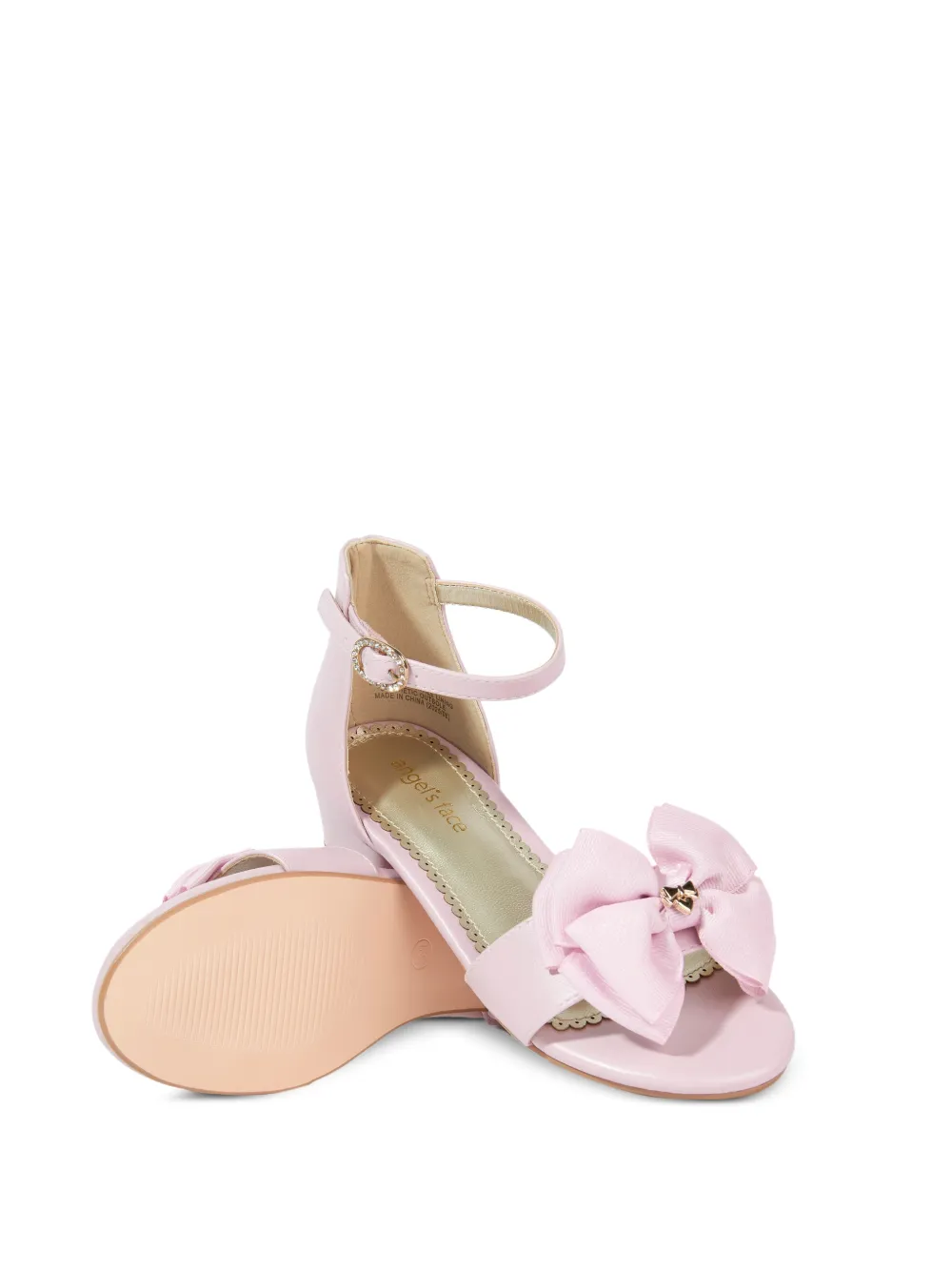  Angel's Face Cecilia Bow Buckle Sandal - Pink 